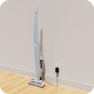 Kenmore DS1020 16V Cordless Stick Vacuum Lightweight 2-in-1 Handheld, LED Headlight with 2-Speed Power Control for Hardwood Floor, Carpet & Pet Hair, 16 Volts, Gray-Blue
