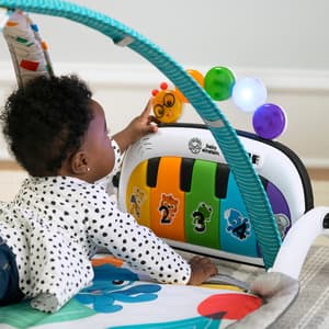 Baby Einstein 4-in-1 Kickin' Tunes Music and Language Play Gym and Piano Tummy Time Activity Mat