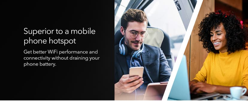 NETGEAR Nighthawk M6 5G Mobile Hotspot, Router with Sim Card Slot, Modem, Portable WiFi Device for Travel, Unlocked with Verizon, AT&T, and T-Mobile, WiFi 6, 2.5Gbps (MR6150)