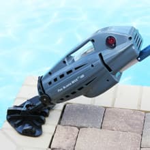 POOL BLASTER Max HD Cordless Pool Vacuum - Heavy-Duty Cleaning with High Capacity, Handheld Rechargeable Swimming Pool Cleaner for Inground & Above Ground Pool, Hoseless Design by Water Tech