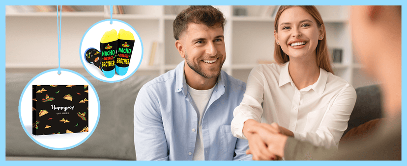 HAPPYPOP Novelty Family Gifts - Gifts For Son Uncle Brother Grandson Nephew, Funny Men Socks