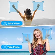 Drone with 1080P Camera for Beginners and Adults, Foldable Remote Control Quadcopter with Voice Control, Gestures Selfie, Altitude Hold, One Key Start, 3D Flips, 2 Batteries, Toy for Beginners