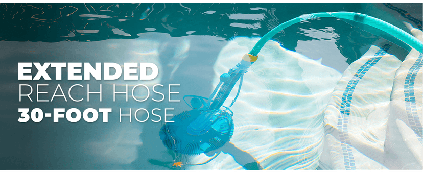 XtremepowerUS Premium Automatic Suction Vacuum-generic Climb Wall Pool Cleaner Sweeper In-Ground Suction Side + Hose Set