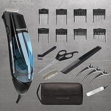 Remington Vacuum Haircut Kit, Vacuum Beard Trimmer, Hair Clippers for Men with Removable Hair Chamber and Dual Motor Power (18 pieces)