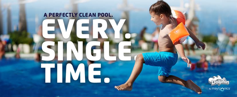 Dolphin Wave 90i Wi-Fi Automatic Robotic Pool Vacuum Cleaner Includes Caddy, Wall Climbing Scrubber Brush, Top Load Filters, Ideal for Commercial Pools up to 78 FT in Length