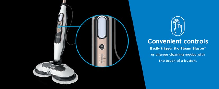 Shark Steam & Scrub with Steam Blaster Technology All-in-One Hard Floor Steam Mop with 3 Steam Modes & LED Headlights S8201, Rotator White