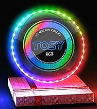 TOSY Flying Ring - 36 RGB Multicolor or 12 Monocolor LEDs, Super Bright, Lost Mode, Auto Light Up, Christmas Stocking Stuffers Gift for Kid/Teen/Boy/Girl, Safe, Waterproof, Pool/Beach/Camping Toy