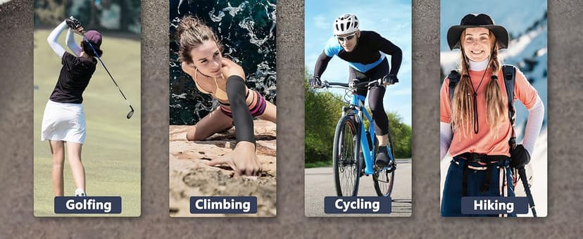 Arm Sleeves, Cooling UV Sun Protection Sports Compression for Men/Women