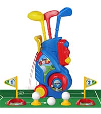 Liberry Toddler Golf Set, Upgraded Kids Golf Cart with Unique Shoulder Strap Design, Indoor and Outdoor Golf Toys for Boys and Girls Aged 1-5 Years Old