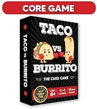 Taco vs Burrito - The Wildly Popular Surprisingly Strategic Card Game Created by a 7 Year Old - 5 Ways to Play - a Family-Friendly Party Game for Kids, Teens & Adults