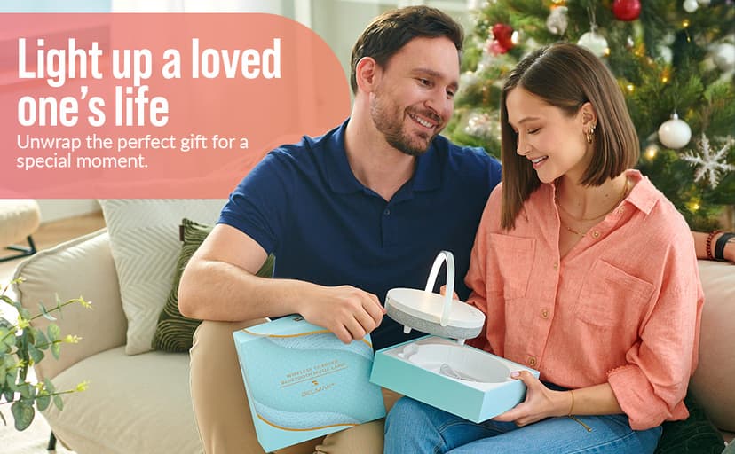 Bedside Lamp with Wireless Charger, 6 in 1 Touch Bedside Lamp, Portable Bluetooth Speaker, Birthday Gifts for Women, Gift for Her, Mom, Dad, Mens Gifts for Birthday Unique