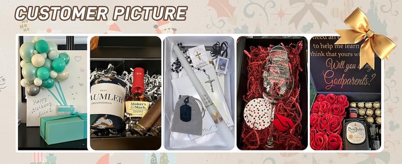 White Gift Box, 9.5x6x3'' Gift boxes for Presents with Lids Magnetic Closure Rectangle Collapsible for Bridesmaid Proposal Box, Wedding, Christmas, Halloween, Birthday Gift Packging