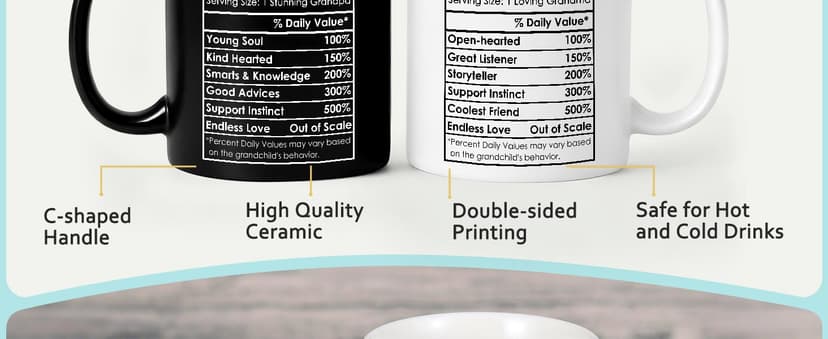 Breezy Valley Grandparents Gifts from Grandkids, Christmas Gifts for Grandma Grandpa from Grandson Granddaughter - Best Gift for Grandmother Grandfather, Happy Birthday Gift Grandparents Coffee Mug