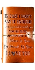 Daughter Gift from Dad, GIFTRRY to My Daughter Leather Journal, 140 Page Refillable Writing Journal, Graduation Birthday Gifts for Daughter from Dad, Father Daughter Gifts for Adults Daughter