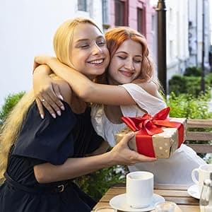 TEEZWONDER Friend Gifts for Women - Long Lasting Vanilla Lavender Candle 10 oz - Friendship Birthday Gifts for Women Men BFF Bestie Coworkers Friends Female, Scented Candles for Women Men