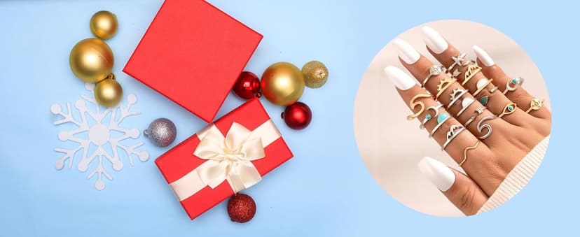 FUTIMELY Boho Retro Stackable Rings Sets for Women Knuckle Joint Finger Knuckle Nail Ring Sets Moon Stars Stack Preppy Statement Rings Cute Trendy Stuff Jewelry