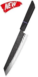 ROCOCO Viking Cleaver Knife Butcher Meat Cutting Boning Knife Hand Forged Chinese Kitchen Axe with Sheath Home Outdoor BBQ Camping Chirstmas Birthday Chirstmas Mother Father Gift Men