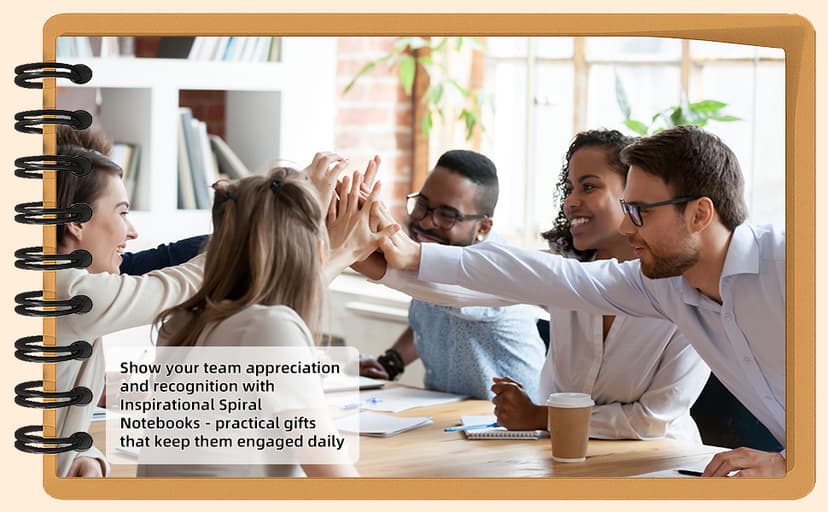 20 Pcs Christmas Employee Appreciation Gifts Bulk - 10 Sets of Inspirational Spiral Notebooks with Motivational Pens, Small Notepads for Coworkers, Office Staff, Team, Nurse, Teachers, Thank You Gifts