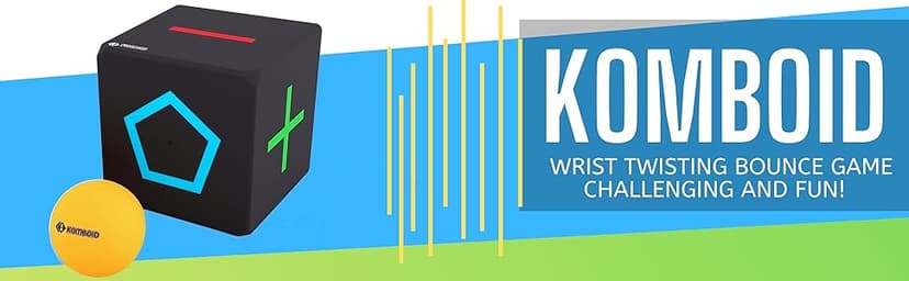 KOMBOID Ball Bouncing Skill Game for Teenagers and Adults. 12+ Years Old. Cube X 1, Single Cube, 2 Balls.