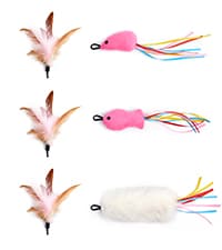 Potaroma Cat Toys Chargeable, 3in1 Hide and Seek, Automatic Interactive Fun, Fluttering Butterfly, Moving Feather, Kitten Wand, Indoor Kitty Exercise Kicker 22.8 Inch Cover for All Breeds