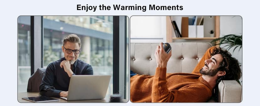 AI Hand Warmers Rechargeable 2 Pack, 6000mAh Electric Hand Warmers, AI Smart Chips 20Hrs Long Safe Heat, Portable Pocket Heater, Gifts for Christmas, Outdoor, Golf, Hunting, Camping Accessories