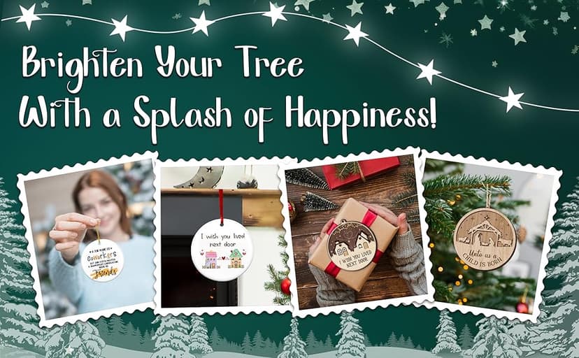 GEEMBI Elephant Gifts for Women - Suncatcher Christmas Ornaments 2025 for Tree Decorations - Elephant Ornament for Christmas Decorations, Sister Gifts for Friends, Friend Gift for Sister