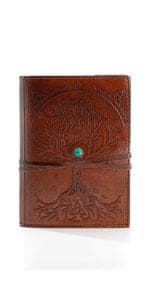 KomalC Premium Buffalo Leather Toiletry Bag for Men & Women – Leather Dopp Kit With Water resistant Lining, Premium Toiletry Travel Pouch, Unisex Wash Bag for Toiletries, Gifts for Men and Women