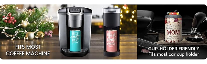 SANDJEST 4-in-1 Best Dad Ever Tumbler Gifts for Dad from Daughter Son - 12oz Dad Can Cooler Tumblers Travel Mug Cup - Stainless Steel Insulated Cans Coozie Christmas, Birthday, Father's Day Gift