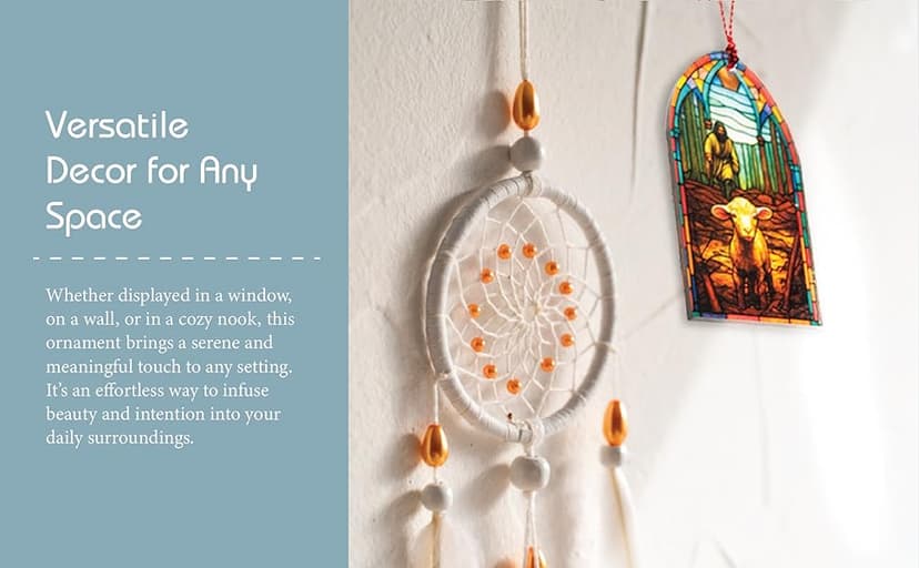 Book Ornament, Tea Books Floral Acrylic Suncatcher, Book Lover Gifts for Women, Christmas Ornaments for Tree, Gift for Readers Friends Coworker, Hanging Literary Decor, Holiday Ornaments