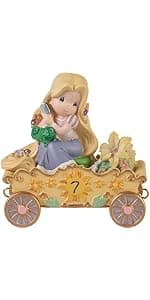 Precious Moments Baptized In His Name Resin Box with Rosary – Keepsake Baptism Gift for Baby Girl – Hand-Painted Religious Figurine, 153406