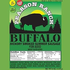 PEARSON RANCH Exotic Meats Ammo Can Gift Set Includes Elk, Buffalo and Venison Summer Sausage and 2 Blocks of Cheese, Cheese and Sausage Box (5 Items Total Inside The Ammo Can)