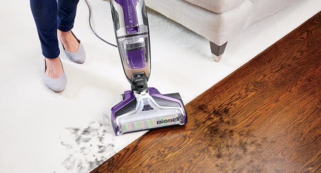 BISSELL Crosswave Pet Pro All in One Wet Dry Vacuum Cleaner and Mop for Hard Floors and Area Rugs, Purple, 2306A