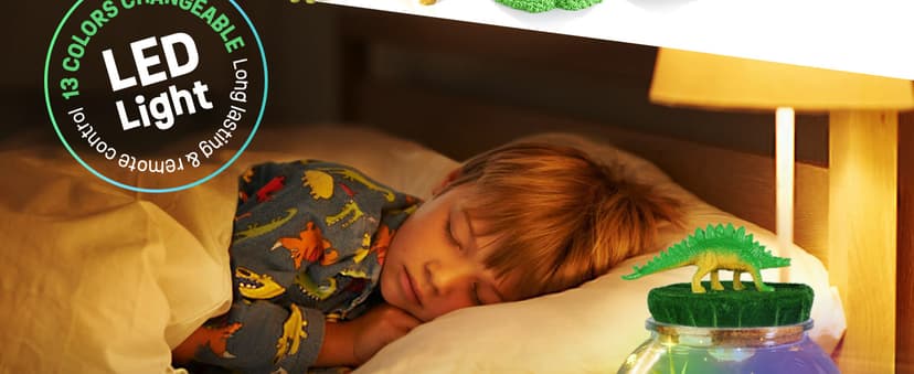 Dinosaur Toys for Kids - Dinosaurs Terrarium Kit for Kids - Birthday Gifts for Boy Ages 4 5 6 7 8-12 Year Old - DIY Dino Toys for Boys - Arts and Crafts Kit for Kid