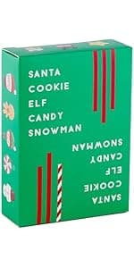 Santa Cookie Elf Candy Snowman Card Game – by Taco Cat Goat Cheese Pizza – Holiday Party Card Game – Great Stocking Stuffer – Fun for Kids, Teens, Adults and Family - 10 Min Ages 7+