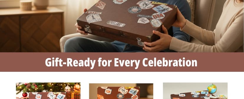 Snack Box Gift Basket, Birthday Gift for Men, Food Care Package, Unique Tins of Assorted Nuts, Snacks in Stunning Case - Treat for Men, Women, Dad, Friends, Family