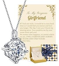 2-3 Ct Moissanite Double Heart Pendant Necklaces for Wife, 18K Gold Plated S925 Silver Jewelry for Women Girlfriend Mom Her on Anniversary Birthday