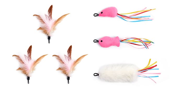 Potaroma Cat Toys Chargeable, 3in1 Hide and Seek, Automatic Interactive Fun, Fluttering Butterfly, Moving Feather, Kitten Wand, Indoor Kitty Exercise Kicker 22.8 Inch Cover for All Breeds