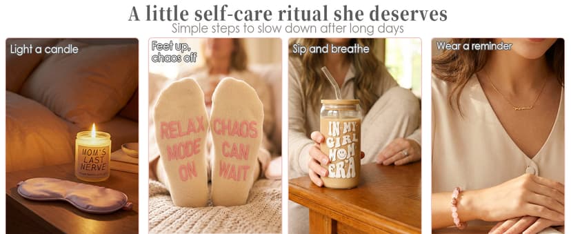 Gifts for Mom from Daughter – Girl Mom Gift Box for Women – Relaxing Self Care Present to Make Mama Feel Loved and Appreciated