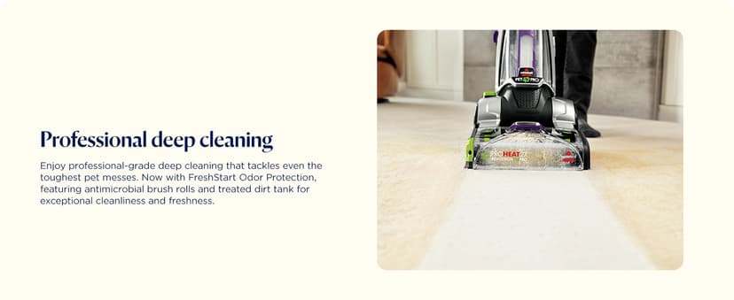 Bissell ProHeat 2X Revolution Pet Pro Plus, 3588F, Upright Deep Cleaner, 30-minute Dry Time, Dual Dirt Lifter Powerbrush, Hose & Tool Attachment, Pet Upholstery and Tough Stain Tool Included