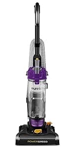 Eureka Lightweight Powerful Upright Vacuum Cleaner for Carpet and Hard Floor, PowerSpeed, New Model,Blue,black/New Model