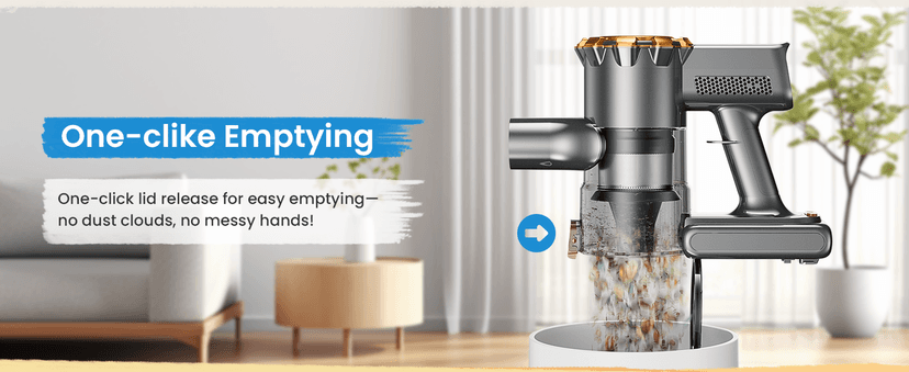 Cordless Vacuum Cleaner, 500W/45Kpa Vacuum Cleaners for Home with LED Display, 8 in 1 Lightweight Stick Vacuum with 60Min Runtime, Anti-tangle, Wall Mount Charging for HardFloor/Carpet/Pet Hair