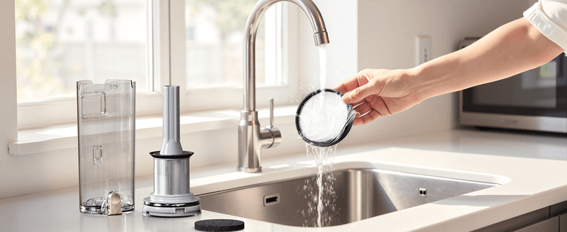 Trucozie Cordless Vacuum Cleaner, Self-Standing Lightweight Stick Vacuum with 50 mins Runtime, Powerful Suction, Anti-Tangle Wireless Vacuum for Home, Hardwood Floor, Carpet, Pet Hair, Black