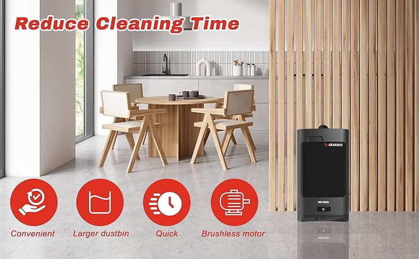 1400W Touchless Automatic Vacuum Dustpan – Motion Sensor Hands-Free Electric Dustpan for Pet Hair Dirt & Debris – Powerful and Energy Efficient Cleaning Solution for Home Kitchen & Office