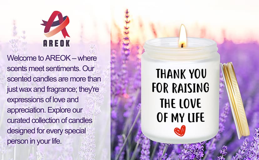Best Christmas Gifts for Mother in Law Gifts from Daughter Son in Laws - Birthday Gift for Boyfriends Mom, Future Mother in Law Gift Wedding, Lavender and Eucalyptus Scented Candle