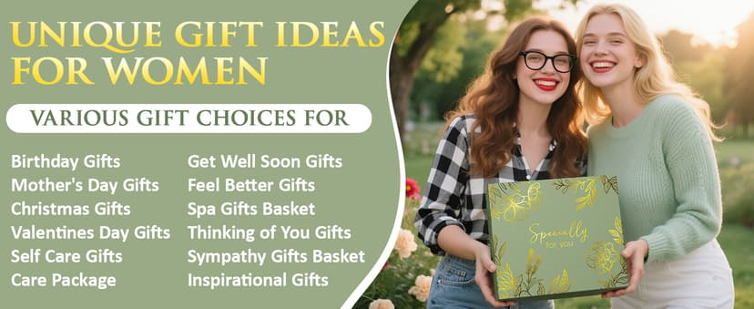 Self Care Gifts for Women Get Well Soon Gift Baskets, Unique Christmas Birthday Gifts for Women Spa Care Package, Sympathy Inspirational Thinking of You Gift Set for Mom Sister Friend Wife Girlfriend