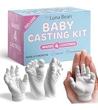 Luna Bean Hand Casting Kit – The Original Hand Mold Kit for Couples – Birthday Gifts, Bridal Shower, Wedding, Engagement Gifts for Her Him Anniversary for Men Women Wife Husband Boyfriend Girlfriend
