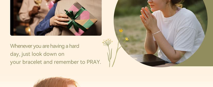 JOGDIAM Religious Gift for Her God is Within Her She Will Not Fall Bible Verse Bracelet Gift for Her