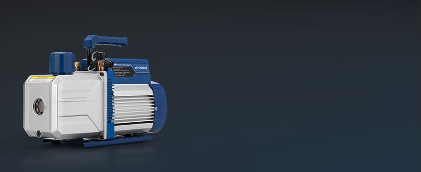 VIVOHOME 1.5 HP 14.4 CFM 2 Stage HVAC Vacuum Pump for R134a R12 R22 R502 R410a Systems, Auto AC Vacuum Pump for Automotive Air Conditioner Refrigeration Maintenance with 2 Oil Bottles