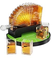 Titan LSO Whiskey Glasses and Stones in Unique Tactical Box Display | Bourbon Cocktail Cups, Coasters and Tongs | Gifts for Men | Glass Set