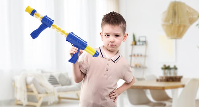 EagleStone Dinosaur Shooting Toys for Boys 5 6 7 8 9 Years Old, Electronic Kids Target Games w/ Air Pump Gun, LCD Score Record, Sound, 24 Foam Balls, Birthday Party Favor,Christmas Gifts for Toddlers